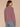 Mauve Shadows Long Drop Shoulder Sleeve Mock Neck Patchwork Cable Stitch Design Shirttail Hem Sweater