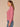 Mystic Mauve Long Drop Shoulder Sleeve Mock Neck Patchwork Cable Stitch Design Shirttail Hem Sweater
