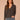 Charcoal Multi Cuffed Drop Shoulder Long Sleeve V-Neck Button Down Front Colorful Abstract Back Print Shirttail Hem Mixed Media Sweater Cardigan