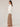 French Vanilla Long Banded Flounce Sleeve Half Button Cascade Ruffle Placket Stand Collar Woven Top