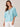 Island Sky Short Scallop Flutter Sleeve Crochet Placket Wide V-Neck Petite Woven Top