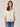 Ivory Short Scallop Flutter Sleeve Crochet Placket Wide V-Neck Woven Top