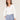 Heather Ecru Three Quarter Blouson Puff Sleeve Mixed Media Yoke Wide V-Neck Petite Knit Top