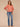 Dusty Papaya Three Quarter Bell Sleeve Mesh Scallop Edge Scoop Neck Embroidered Double Flounce Peplum Hem Woven Top
