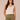 Heather Jute Sleeveless Notched Scoop Neck Side Slit Hem Knit Tank Top
