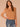 Biscotti Extended Origami Cap Sleeve Scoop Neck Metallic Stripe Cased Hem Knit Top