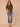 Heather Lily Pad Elbow Puff Blouson Sleeve Scallop V-Neck Smocked Shoulder Back Front Center Seam Shirttail Hem Knit Top