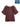 Cherry Chocolate Short Bubble Sleeve Embroidered Placket Spliced V-Neck Plus Size Woven Top