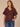 Cherry Chocolate Short Bubble Sleeve Embroidered Placket Spliced V-Neck Woven Top