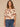 Blush Airy Blue Multi Elbow Blouson Raglan Ruffle Sleeve Scoop Neck Novelty Smocking Bubble Hem Floral Print Woven Top