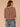 Oyster Mushroom Elbow Blouson Raglan Ruffle Sleeve Scoop Neck Novelty Smocking Bubble Hem Woven Top