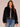 Black Long Sleeve Mock Neck Zip Front Angled Flap Pocket Cropped Hem Bomber Jacket
