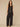 Black Sleeveless Scallop V-Neck Button Down Embroidered Peplum Die Cut Hem Woven Top
