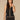 Black Sleeveless Scallop V-Neck Button Down Embroidered Peplum Die Cut Hem Woven Top