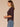 Dark Raisin Elbow Roll Cuff Sleeve Round Split V-Neck Surplus Shirttail Hem Knit Top