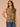 Golden Olive Multi Animal Print Extended Cap Sleeve Scoop Neck Keyhole Back Side Ruching Round Hem Knit Top