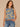 Cobalt Blue Floral Multi Sleeveless Collared Neck Half Button Down Placket Embroidered Detail Scallop Hem Abstract Print Petite Woven Top