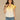Snap Dragon Flutter Cap Sleeve Collared V-Neck Button Down Front Pocket Ombre Detail Lyocell Woven Shirt
