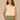 Ecru Fired Brick Stripe Cap Roll Cuff Sleeve Collar Neck Double Layer Button Down Placket Breast Pocket Straight Back Yoke Pleated Textured Spliced Stripes Bubble Hem Woven Top