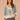 Aqua Haze Natural Three Quarter Cinched Blouson Sleeve Scallop Edge Open Front Crochet Framing Back Center Seam Straight Cropped Hem Petite Woven Jacket