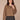 Tobacco Black Long Slit Sleeve Collar Neck Button Front Curved Yoke Hem Contrast Corduroy Woven Jacket