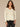 Heather Cream Long Drop Shoulder Sleeve V-Neck Embroidered Beaded Placement Floral Knot Front Hi-Low Hem Petite Knit Top
