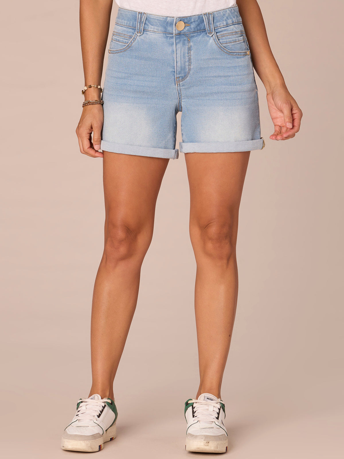 "Ab"solution Mid Rise 5 Inch Inseam Shorts