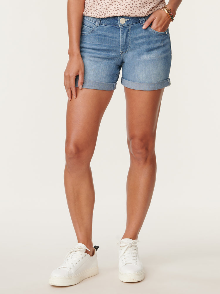Ladies Printed Denim Shorts Butt Lifting Bermuda Short Leggings Women Slim  Fit