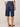 Indigo Denim Absolution High Rise Relaxed Raw Hem 15 Inch Inseam Bermuda Short