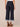 Dark Indigo Denim Absolution Skyrise Sailor Button Cropped Reverse Finish Fray Hem Wide Leg Jean