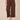 Chocolate Truffle Absolution Skyrise Hem Double Button Center Seam Cropped Wide Leg Utility Pant