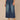 Blue Denim Absolution Skyrise Dart Seams Four Pockets Curved Front Pockets Cropped Tulip Hem Petite Wide Leg Jeans