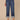 Blue Denim Absolution High Rise Round Up Yoke Cropped Cuff Hem Boyfriend Jeans