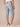 "Ab"solution Light Blue Petite Fray Hem Skimmer Capri Jeans 