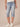 "Ab"solution Light Blue Petite Fray Hem Skimmer Capri Jeans 