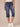 "Ab"solution Blue Denim Petite Fray Hem Skimmer Capri