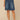 Blue Denim Absolution Skyrise Angled Dart Seam Carpenter Loop Patch Pocket Lemon Embroidered Pocket Bermuda Short