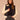 Black Ecru Long Banded Sleeve Collar Neck Button Down Front Angled Side Pockets Straight Hem Mixed Media Jacket