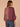 Fig Jam Multi Three Quarter Origami Dolman Sleeve Boat Neck Piping Placement Print Straight Cased Hem Self Bow Petite Woven Top
