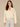 Macadamia Long Drop Shoulder Blouson Die Cut Embroidered Sleeve Notch V-Neck Placket Center Seam Back Yoke Petite Knit Sweatshirt
