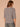 Nile Blue Multi Elbow Roll Cuff Sleeve Split V-Neck Stripes Shirttail Surplus Hem Knit Top