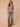 Nile Blue Multi Elbow Roll Cuff Sleeve Split V-Neck Stripes Shirttail Surplus Hem Knit Top