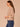 Birch Burnt Henna Three Quarter Drop Shoulder Blouson Sleeve Surplus V-Neck Cased Hem Tie Embroidered Jacquard Band Stripe Petite Knit Top