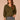 Celadon Black Three Quarter Drop Shoulder Blouson Sleeve Surplus V-Neck Cased Hem Tie Embroidered Jacquard Band Stripe Knit Top
