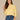 Heather Honey Butter Three Quarter Dolman Sleeve Crew Neck Embroidered Straight Slit Hem Knit Top