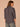 Midnight Sapphire Multi Plaid Three Quarter Cuffed Button Sleeve Hi-Low Ruffle Stand Collar Neck Half Buttoned Placket Plaid Print Hi-Low Hem Woven Top
