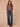 Plum Nile Blue Multi Plaid Three Quarter Cuffed Button Sleeve Hi-Low Ruffle Stand Collar Neck Half Buttoned Placket Plaid Print Hi-Low Hem Woven Top