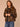 Cold Brew Multi Print Sleeveless Wide Collar Faux Fur Patch Pockets Top Front Button Animal Print Round Hem Woven Capelet