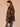 Cold Brew Multi Print Sleeveless Wide Collar Faux Fur Patch Pockets Top Front Button Animal Print Round Hem Woven Capelet