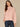 Heather Dusty Pink Long Banded Blouson Dolman Sleeve Cown Tie Neck Seaming Mixed Media Knit Top
